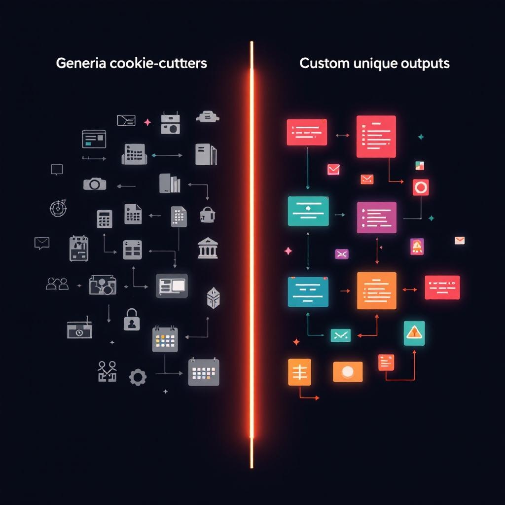 Custom vs generic AI marketing comparison