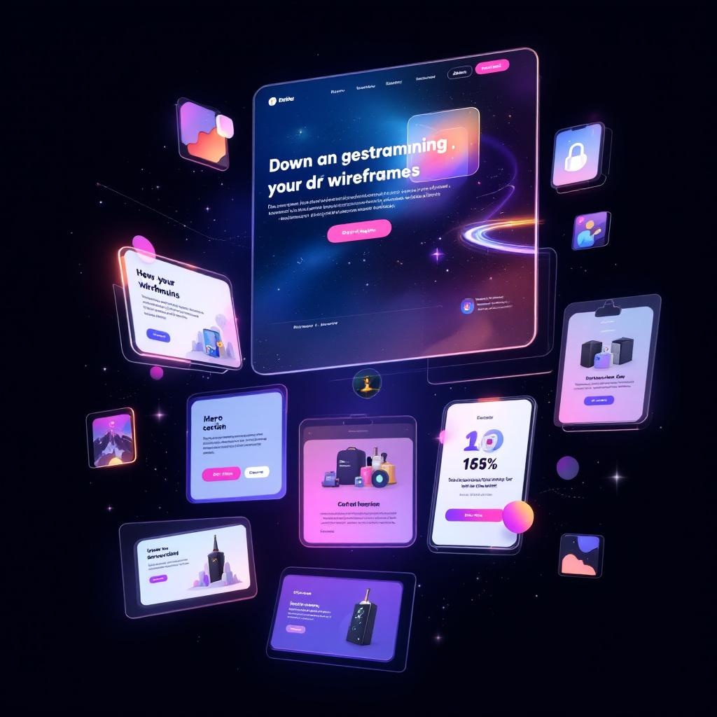 AI landing page builder system