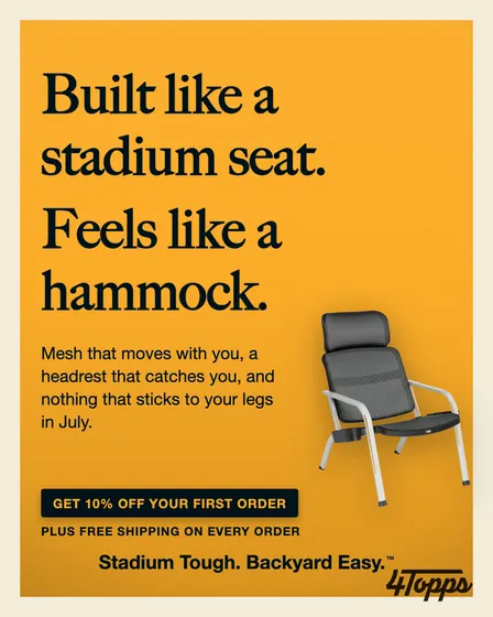 4Topps outdoor chair ad