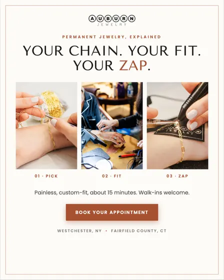 Auburn Jewelry permanent jewelry explainer ad