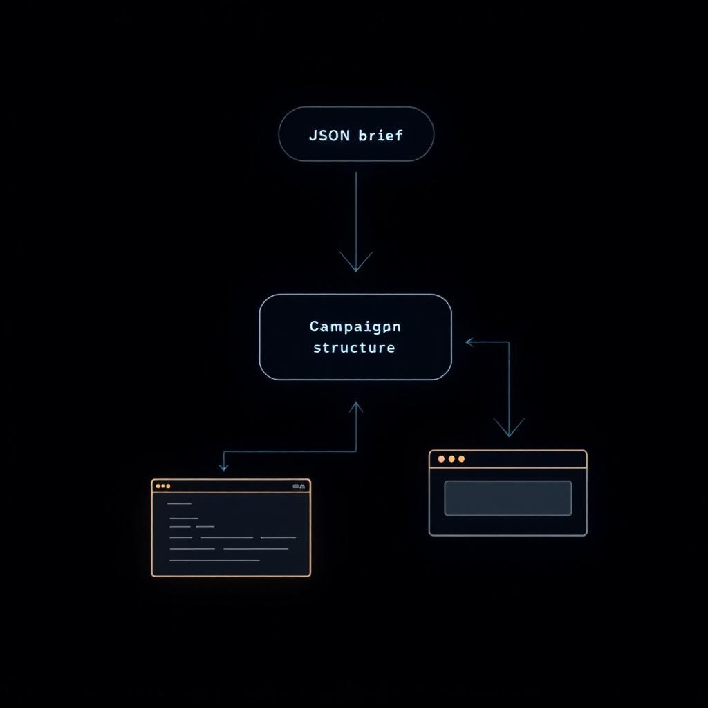 Campaign brief to live ads workflow